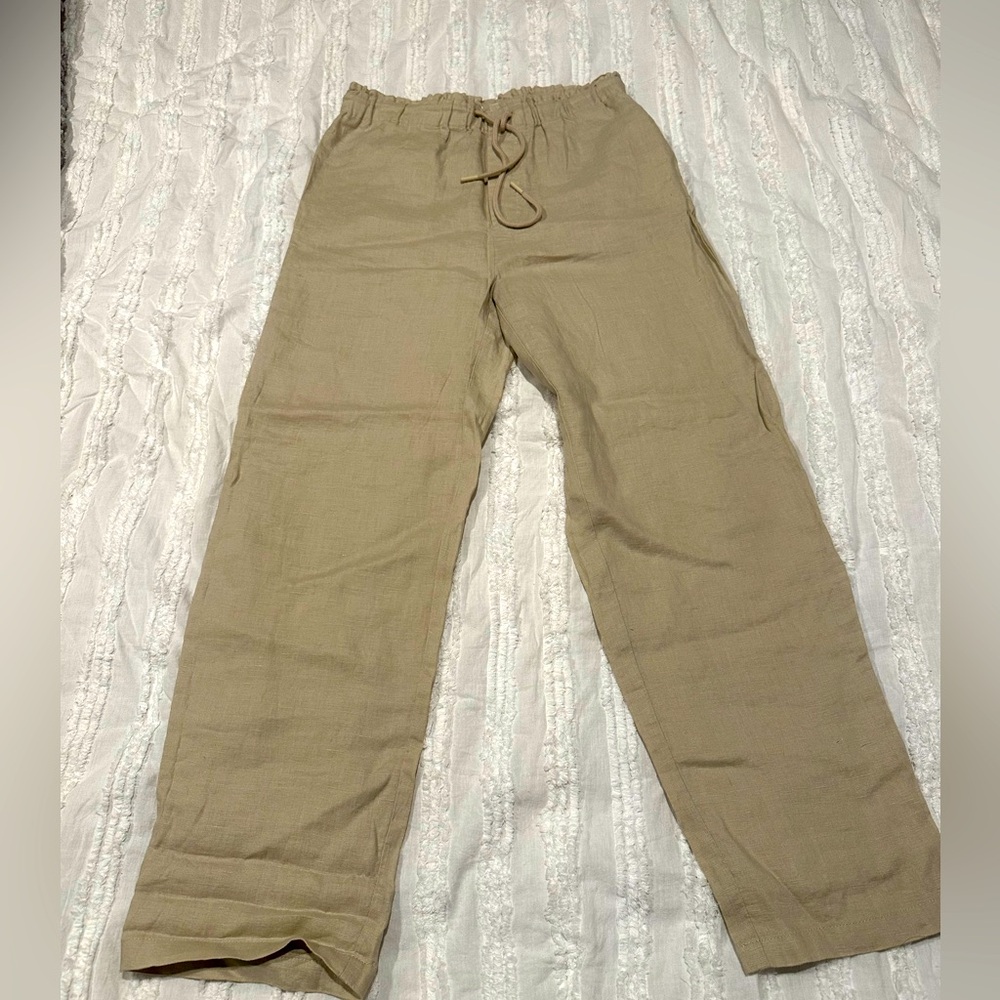 MANGO Linen Pants